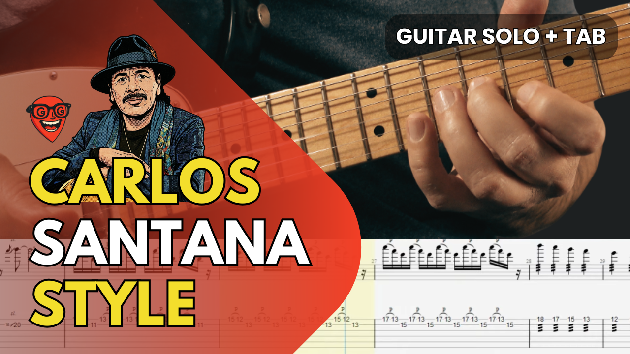 Carlos Santana Style – Guitar Solo in G Dorian