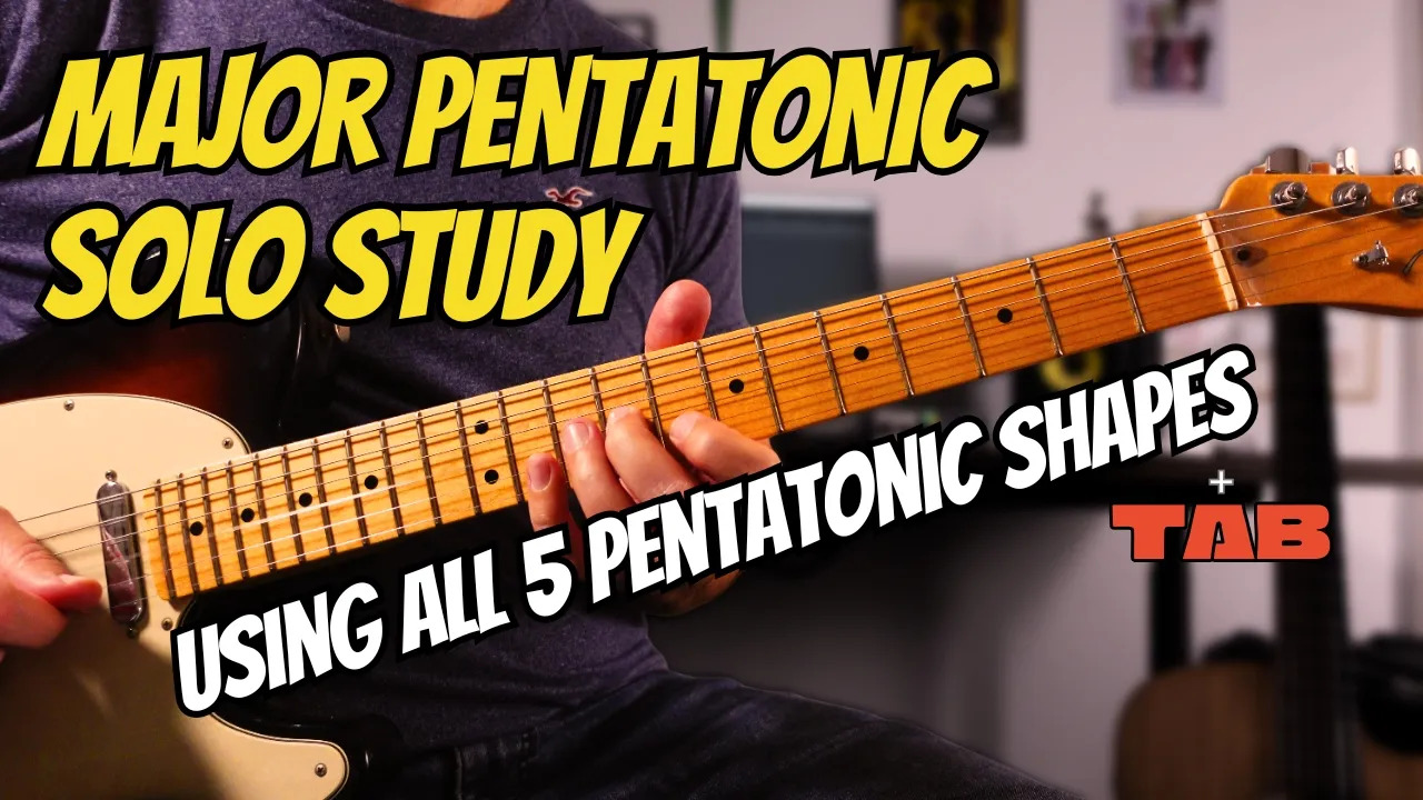 Fretboard Visualization: Pentatonic Study in C Major (C-F-C-G)